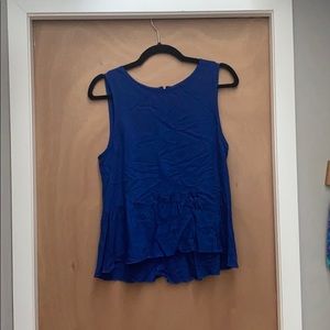Royal blue Talula Aritzia peplum tank top